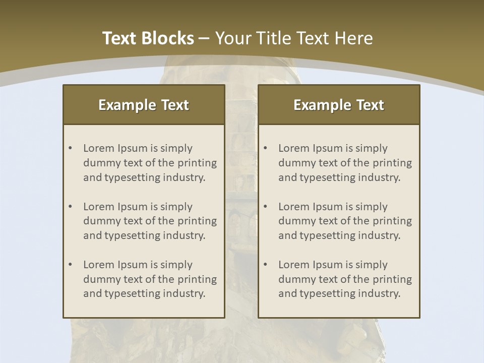 Top Of A Mosque Tower, Jerusalem PowerPoint Template