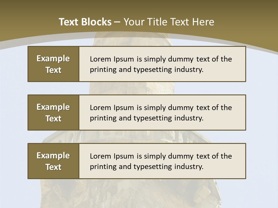 Top Of A Mosque Tower, Jerusalem PowerPoint Template