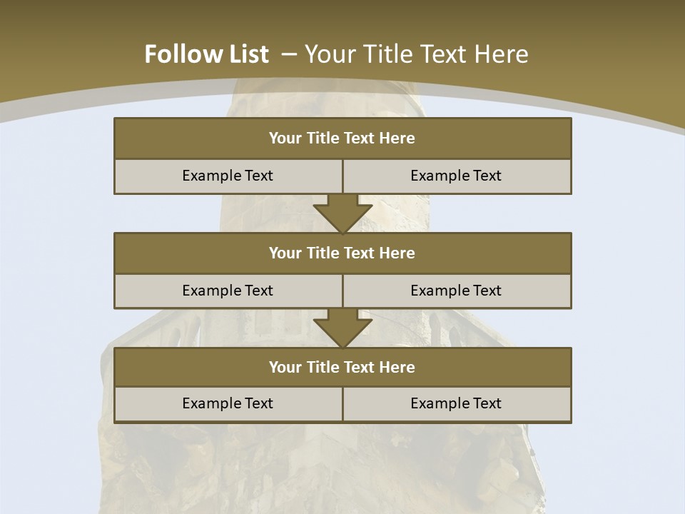 Top Of A Mosque Tower, Jerusalem PowerPoint Template