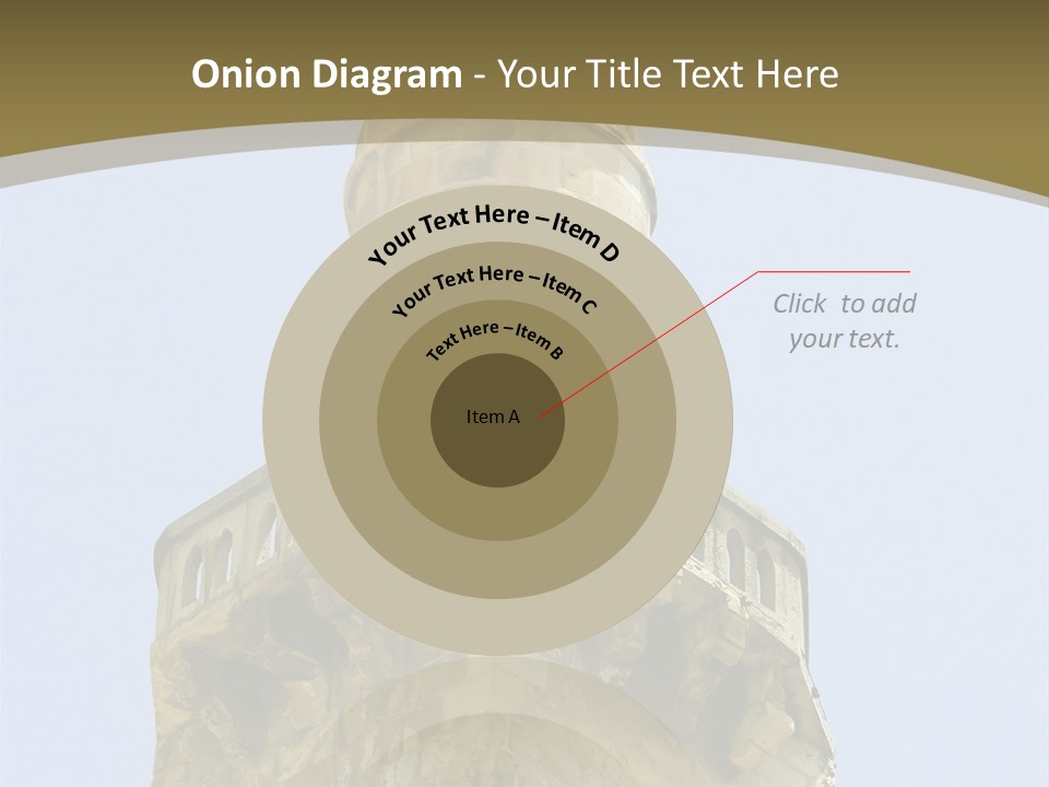 Top Of A Mosque Tower, Jerusalem PowerPoint Template