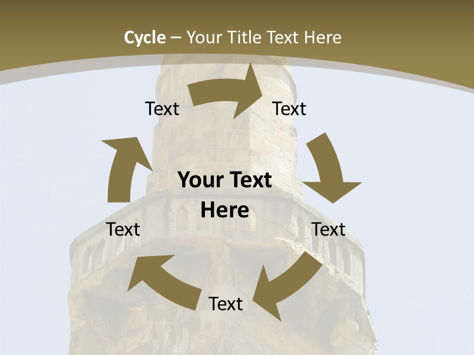 Top Of A Mosque Tower, Jerusalem PowerPoint Template