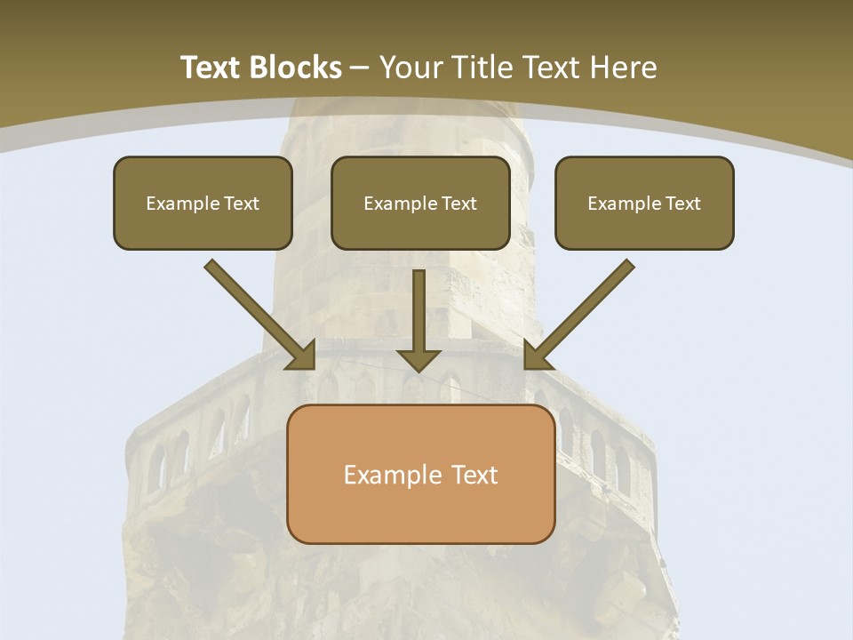 Top Of A Mosque Tower, Jerusalem PowerPoint Template
