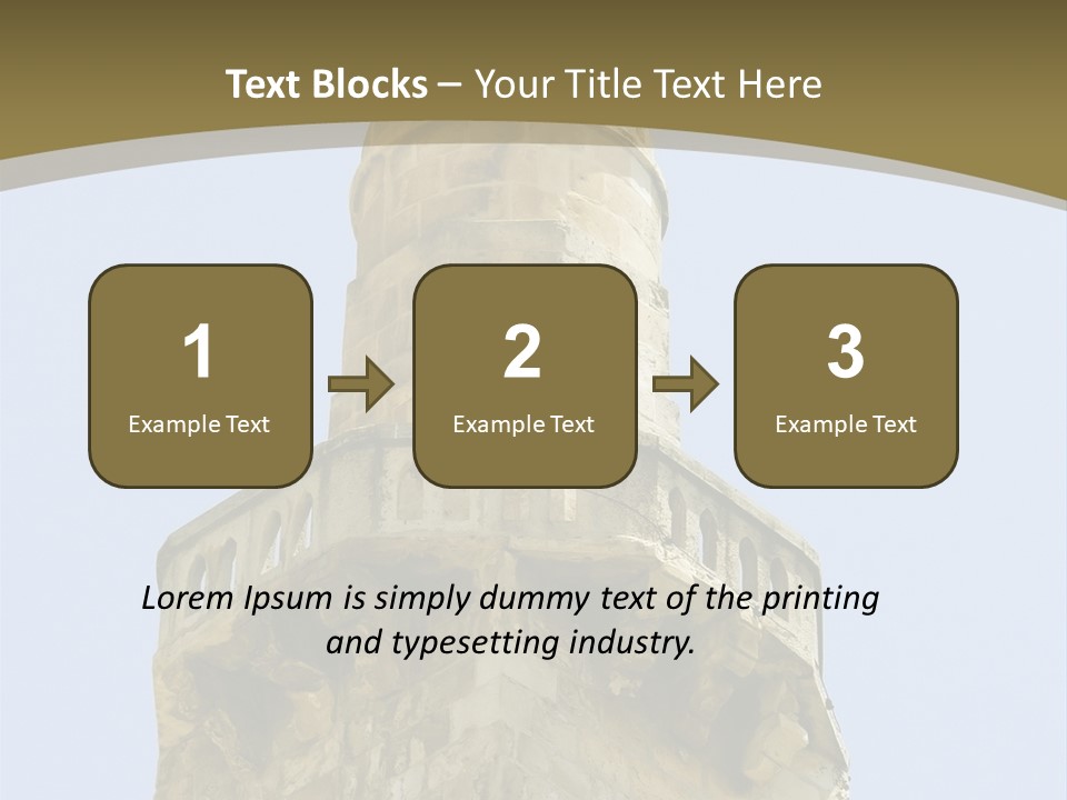 Top Of A Mosque Tower, Jerusalem PowerPoint Template
