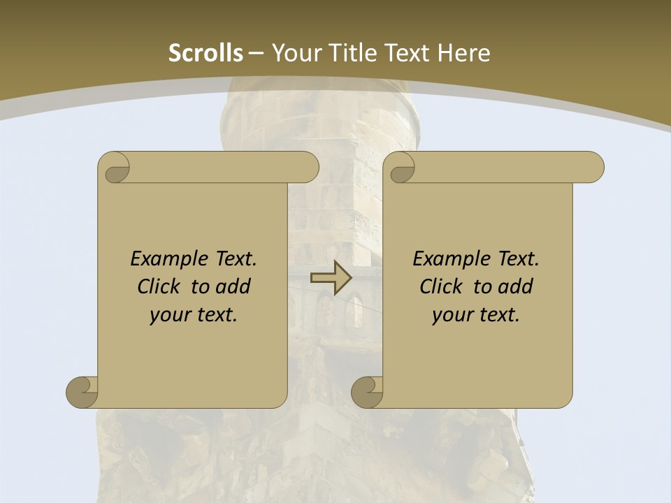 Top Of A Mosque Tower, Jerusalem PowerPoint Template