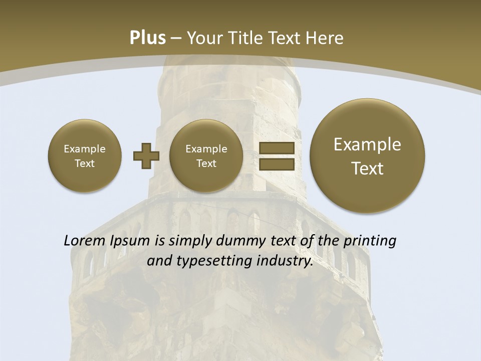 Top Of A Mosque Tower, Jerusalem PowerPoint Template