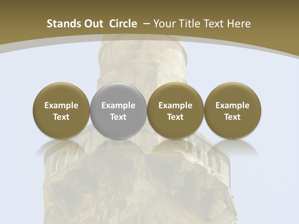 Top Of A Mosque Tower, Jerusalem PowerPoint Template