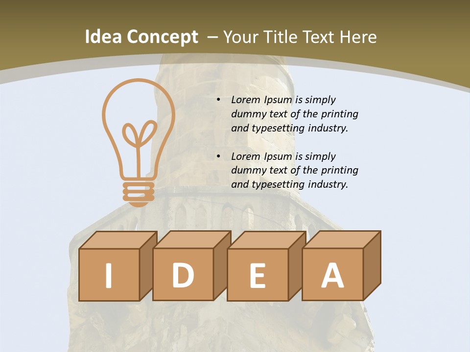 Top Of A Mosque Tower, Jerusalem PowerPoint Template
