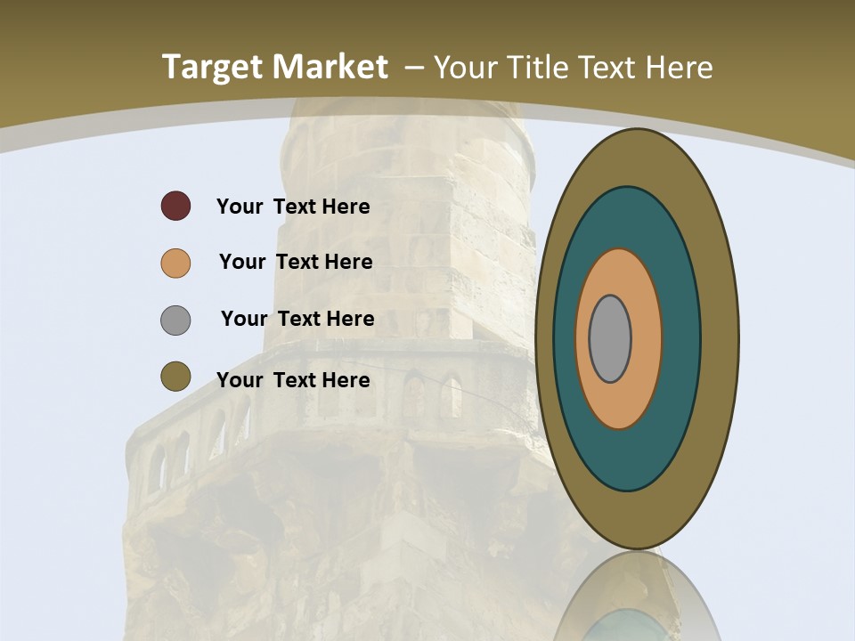 Top Of A Mosque Tower, Jerusalem PowerPoint Template