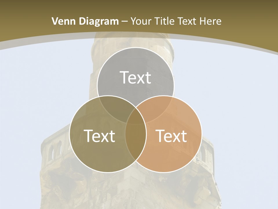 Top Of A Mosque Tower, Jerusalem PowerPoint Template