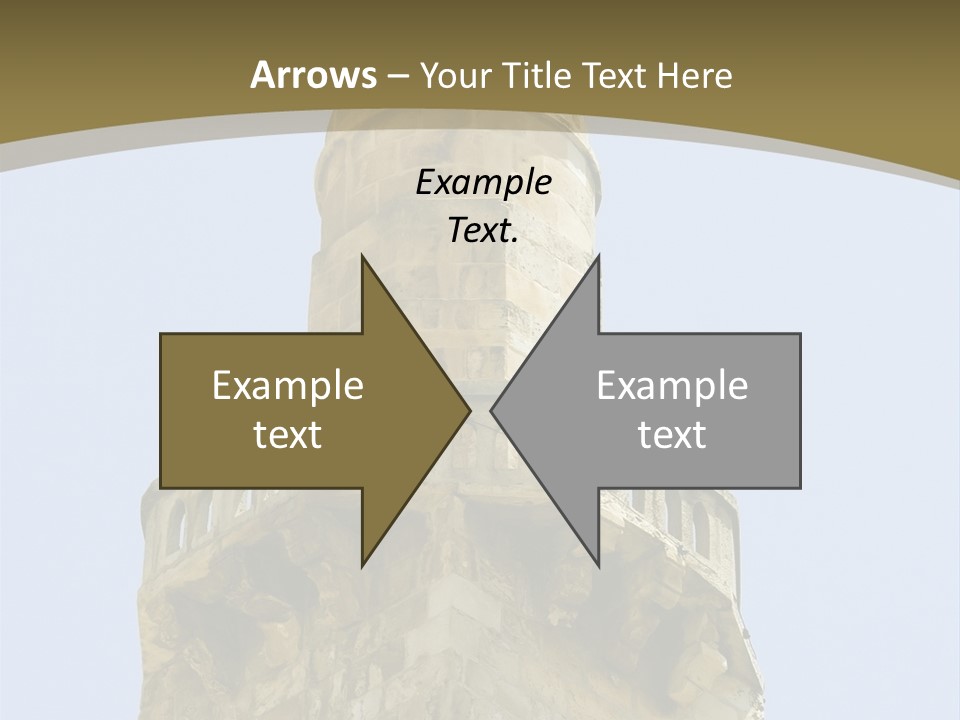 Top Of A Mosque Tower, Jerusalem PowerPoint Template