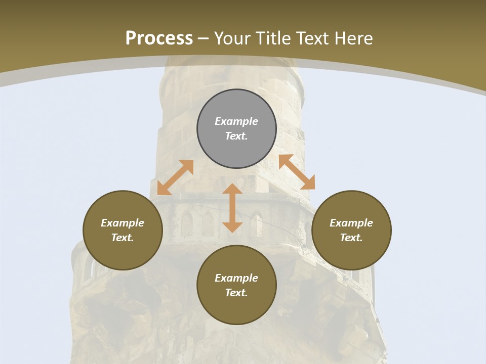 Top Of A Mosque Tower, Jerusalem PowerPoint Template