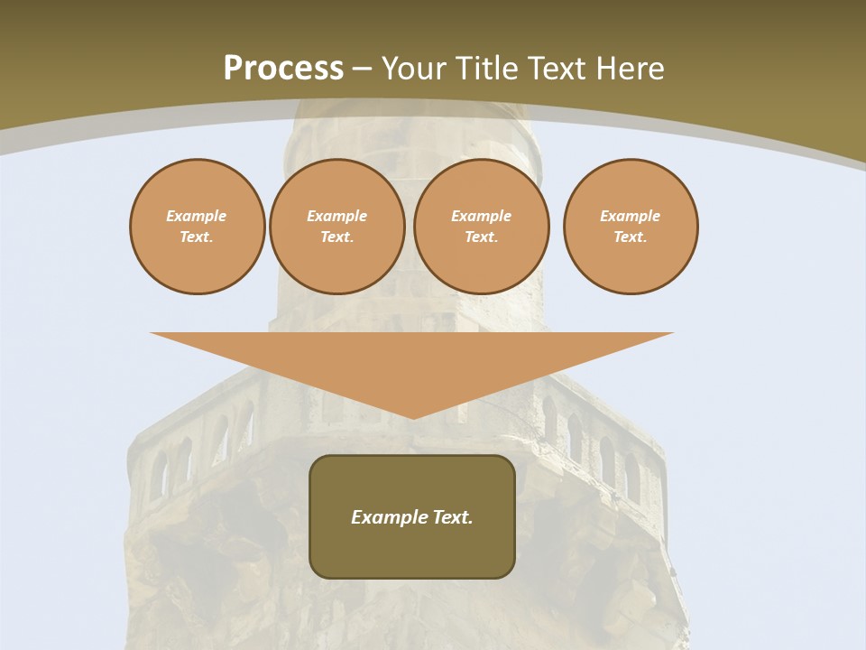 Top Of A Mosque Tower, Jerusalem PowerPoint Template