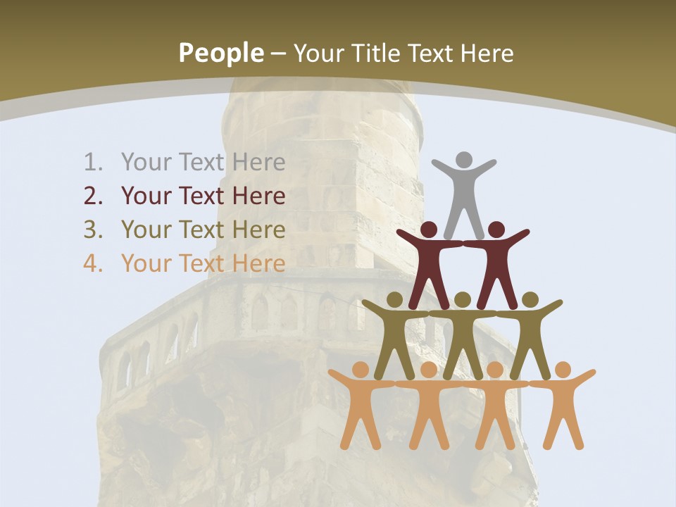 Top Of A Mosque Tower, Jerusalem PowerPoint Template