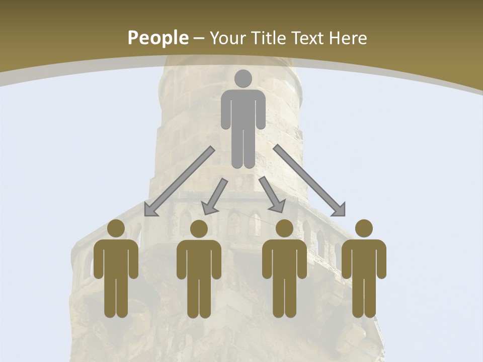 Top Of A Mosque Tower, Jerusalem PowerPoint Template