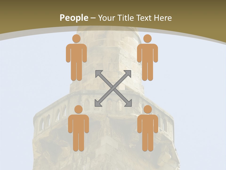 Top Of A Mosque Tower, Jerusalem PowerPoint Template