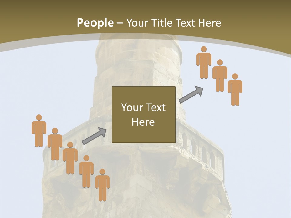 Top Of A Mosque Tower, Jerusalem PowerPoint Template