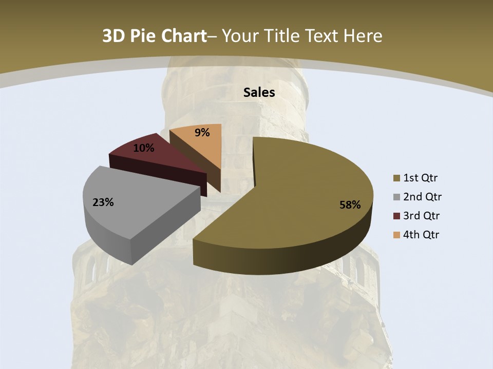 Top Of A Mosque Tower, Jerusalem PowerPoint Template