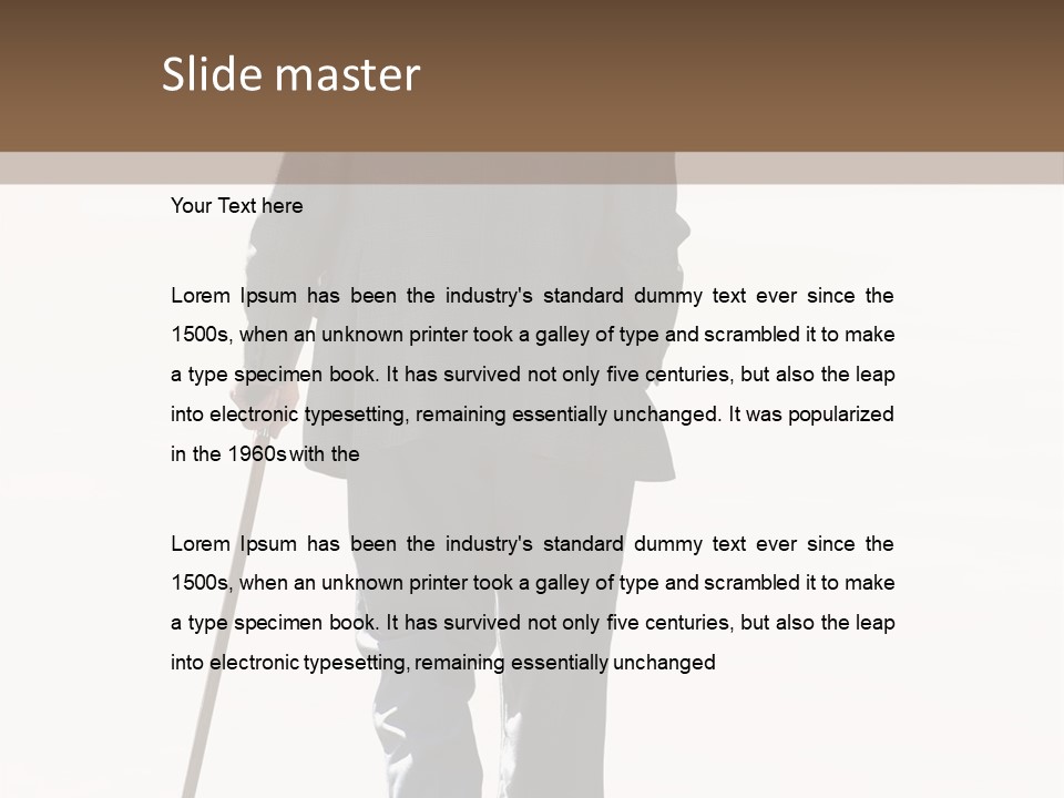 Strolling Senior PowerPoint Template