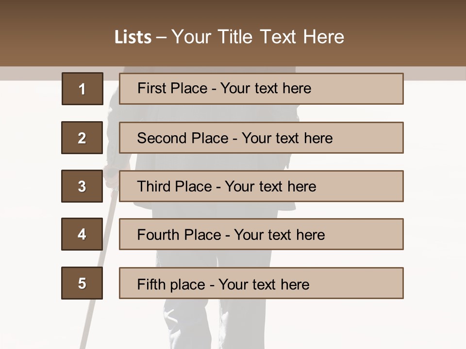 Strolling Senior PowerPoint Template