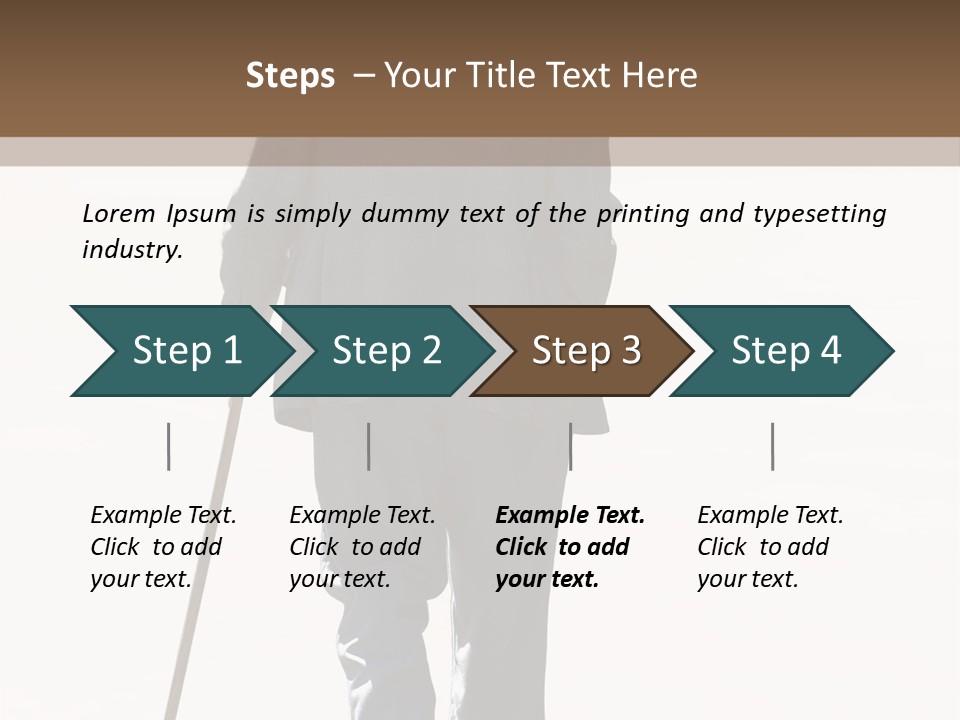 Strolling Senior PowerPoint Template