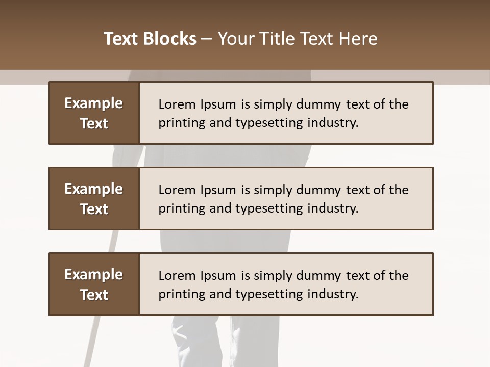 Strolling Senior PowerPoint Template