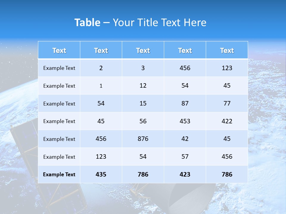 Space Telescope In Orbit PowerPoint Template