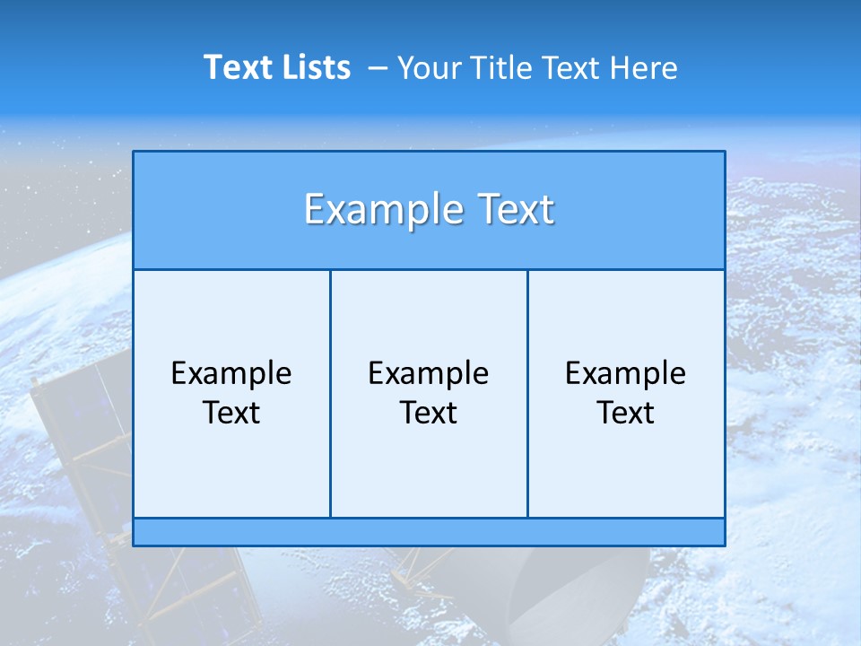 Space Telescope In Orbit PowerPoint Template