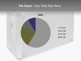 Metal Briefcase W/ Path PowerPoint Template