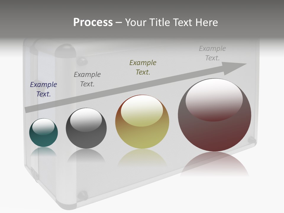 Metal Briefcase W/ Path PowerPoint Template