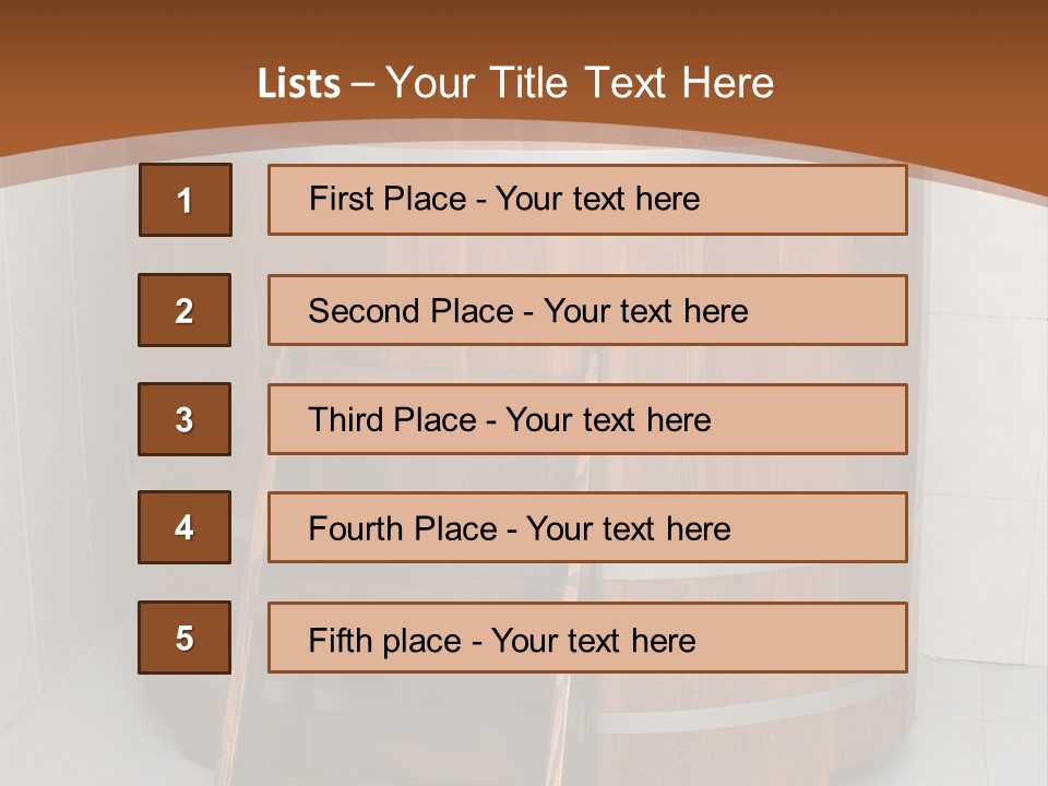 Wooden Bathtub In The Sauna PowerPoint Template