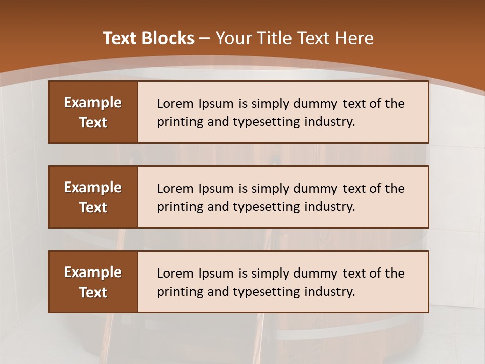 Wooden Bathtub In The Sauna PowerPoint Template