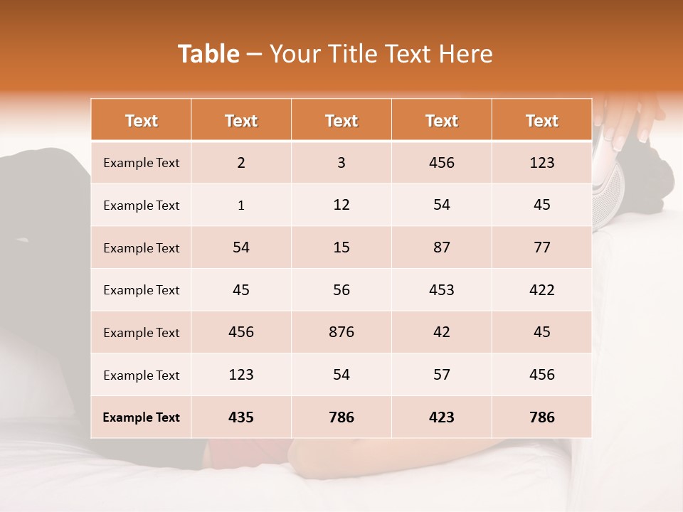 Beautiful Girl Is Listen To The Music PowerPoint Template