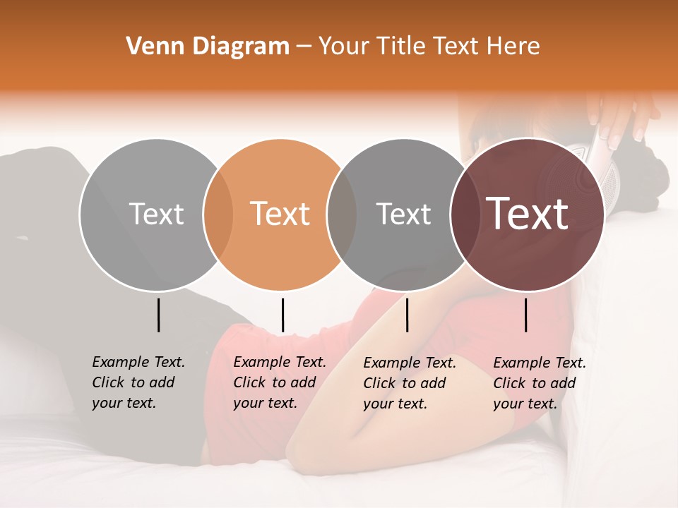 Beautiful Girl Is Listen To The Music PowerPoint Template