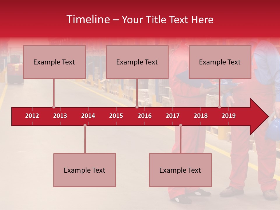 Standing Workers In Warehouse Reading Invoice PowerPoint Template