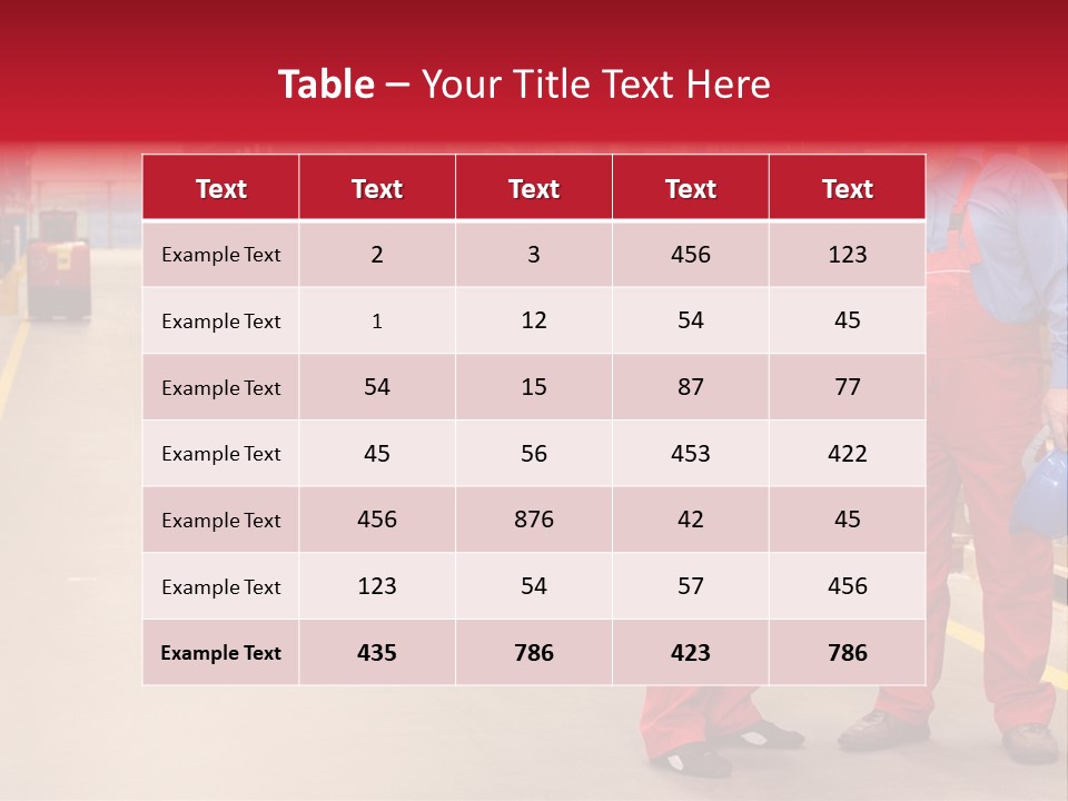 Standing Workers In Warehouse Reading Invoice PowerPoint Template