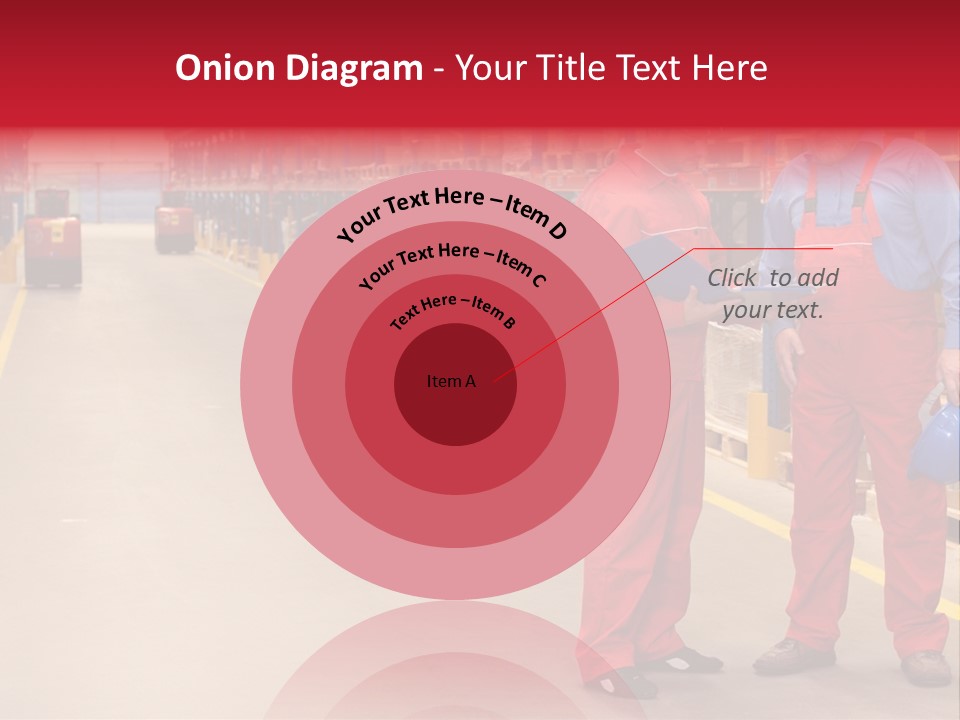 Standing Workers In Warehouse Reading Invoice PowerPoint Template