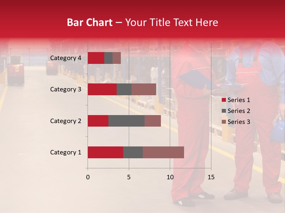 Standing Workers In Warehouse Reading Invoice PowerPoint Template
