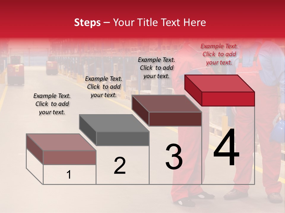 Standing Workers In Warehouse Reading Invoice PowerPoint Template