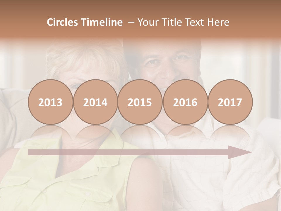 Couple Relaxing In Living Room And Smiling PowerPoint Template