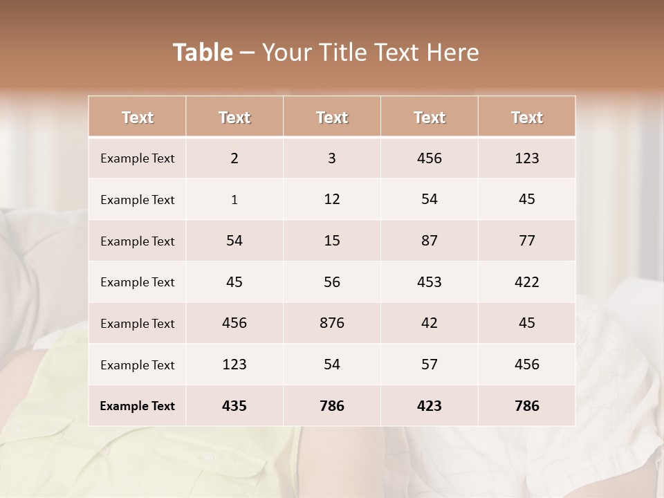 Couple Relaxing In Living Room And Smiling PowerPoint Template