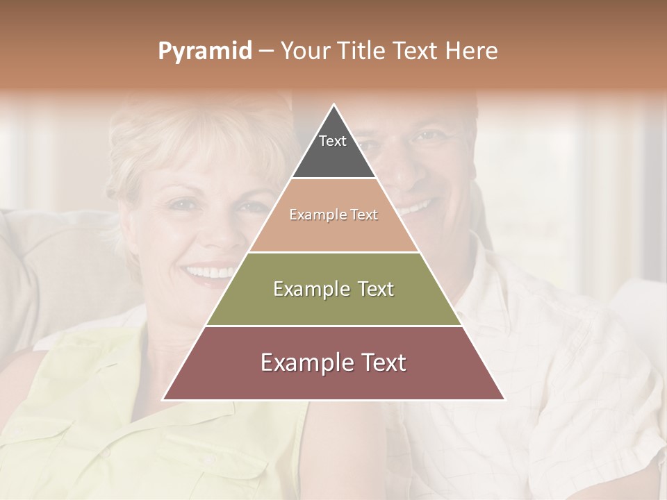 Couple Relaxing In Living Room And Smiling PowerPoint Template