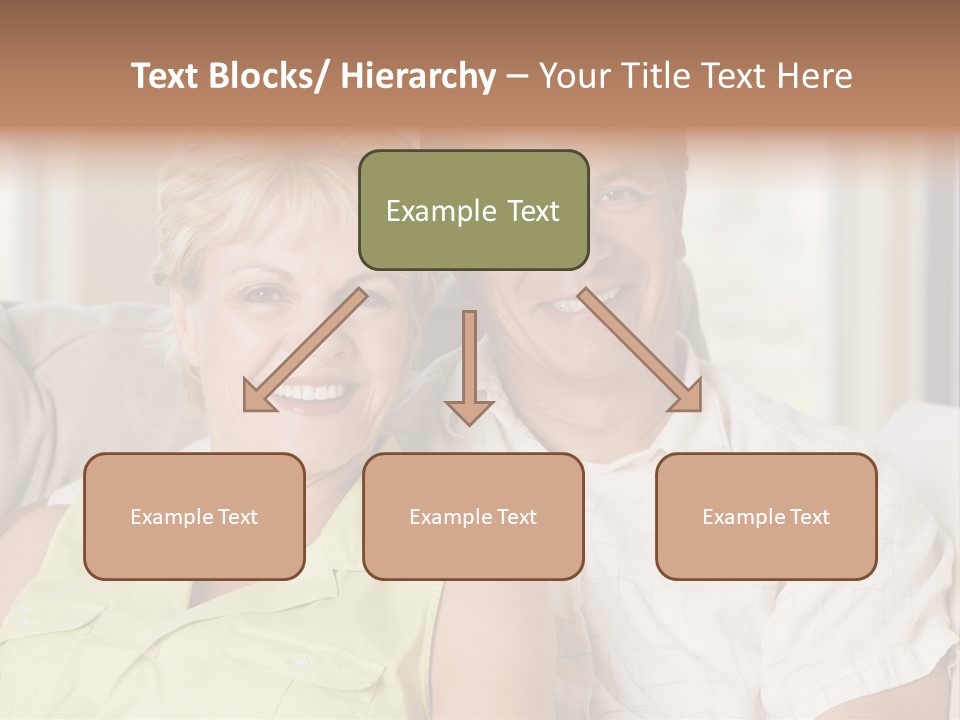 Couple Relaxing In Living Room And Smiling PowerPoint Template