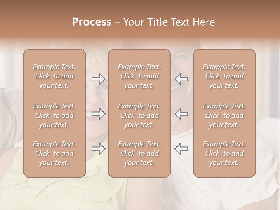 Couple Relaxing In Living Room And Smiling PowerPoint Template