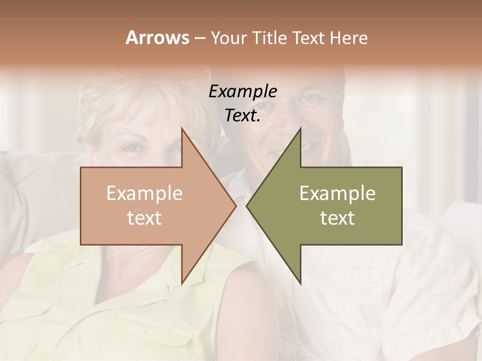 Couple Relaxing In Living Room And Smiling PowerPoint Template