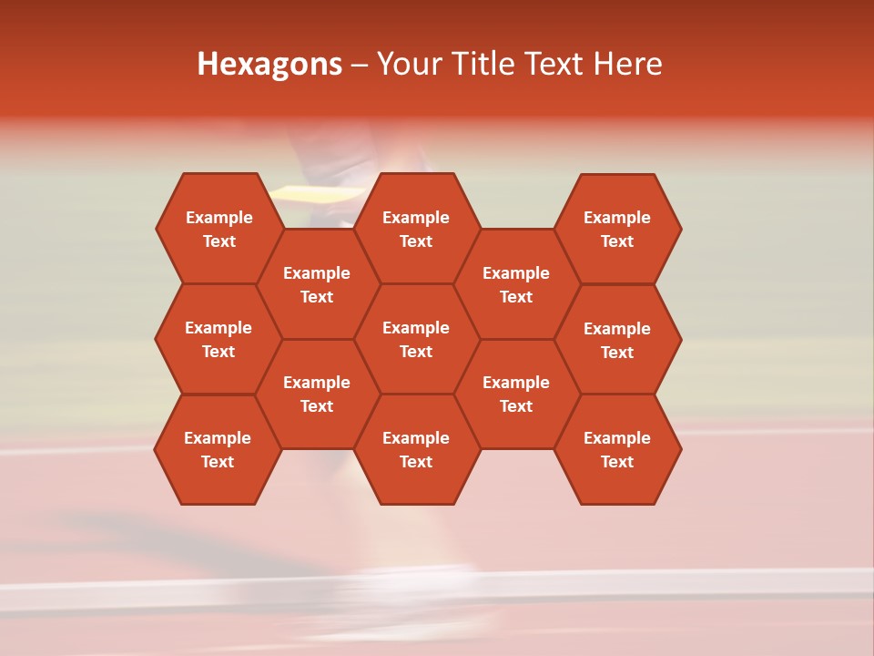 Running The Baton (Motion Blur) PowerPoint Template