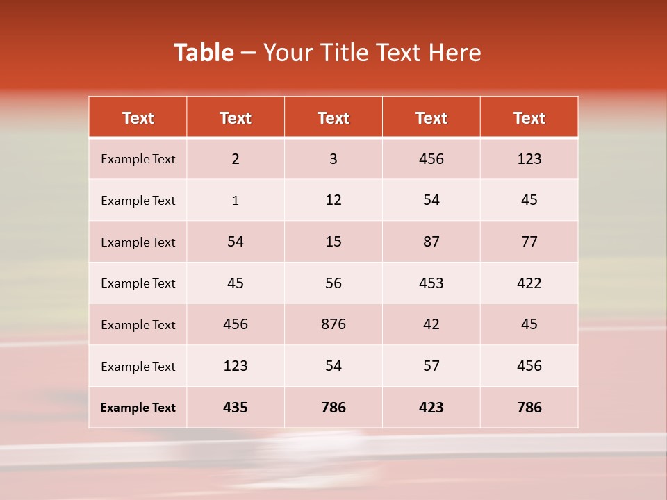 Running The Baton (Motion Blur) PowerPoint Template