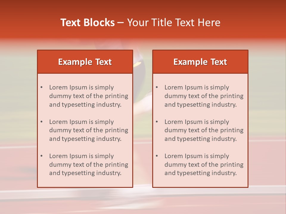 Running The Baton (Motion Blur) PowerPoint Template