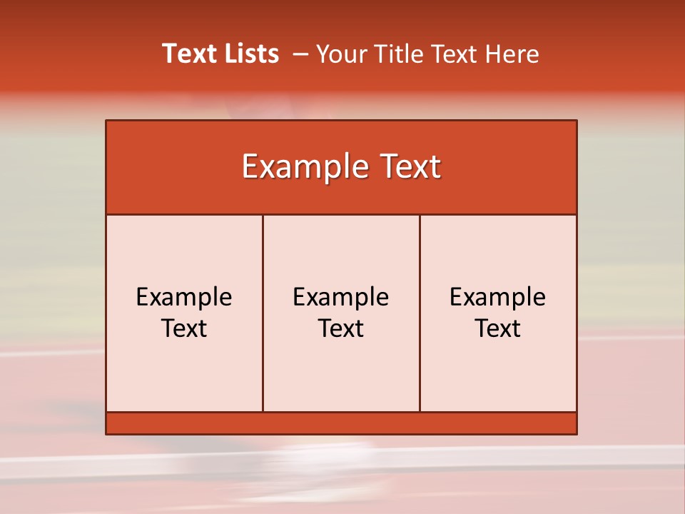 Running The Baton (Motion Blur) PowerPoint Template