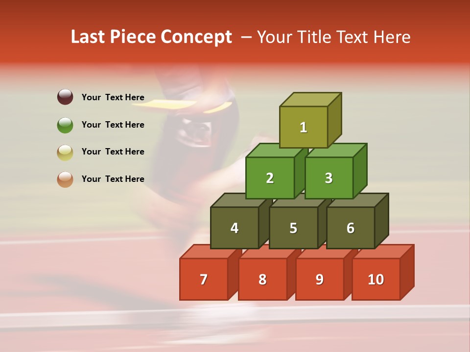 Running The Baton (Motion Blur) PowerPoint Template