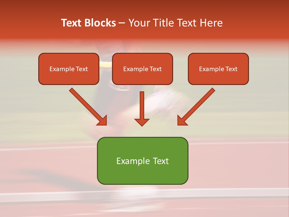 Running The Baton (Motion Blur) PowerPoint Template